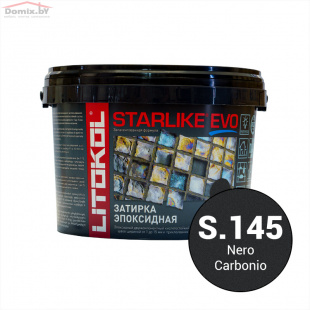 Фуга для плитки Litokol Starlike Evo S.145 Nero Carbonio (5 кг)